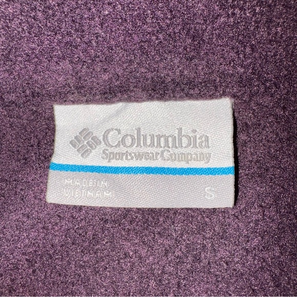 Columbia Deep Purple Fleece Outerwear Size Small - Picture 3 of 4